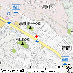 中日新聞高針加藤新聞店周辺の地図