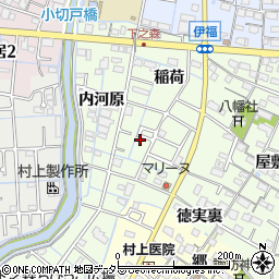 愛知県あま市七宝町下之森郷西周辺の地図
