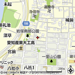 愛知県名古屋市中村区岩塚町郷中37周辺の地図
