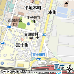 静岡県富士市富士町17-16周辺の地図