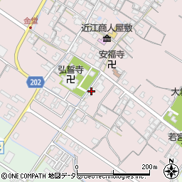 滋賀県東近江市五個荘金堂町525周辺の地図