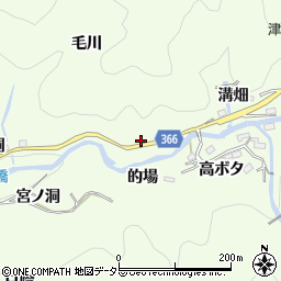 愛知県豊田市二タ宮町毛川周辺の地図