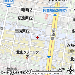 愛知県名古屋市昭和区雪見町2丁目16周辺の地図