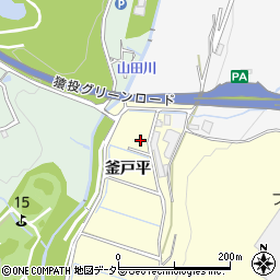 愛知県豊田市御船町釜戸平周辺の地図