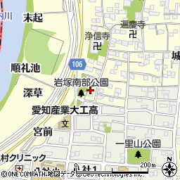 愛知県名古屋市中村区岩塚町郷中32周辺の地図