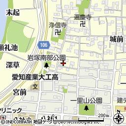 愛知県名古屋市中村区岩塚町郷中44周辺の地図