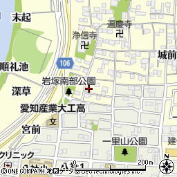 愛知県名古屋市中村区岩塚町郷中46周辺の地図