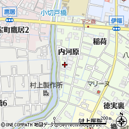 愛知県あま市七宝町下之森内河原周辺の地図