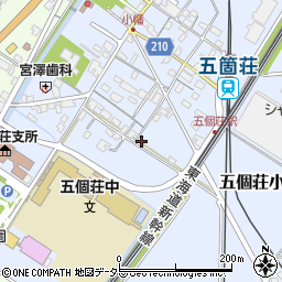 滋賀県東近江市五個荘小幡町361周辺の地図