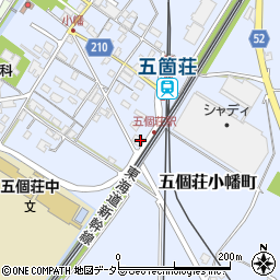 滋賀県東近江市五個荘小幡町407周辺の地図