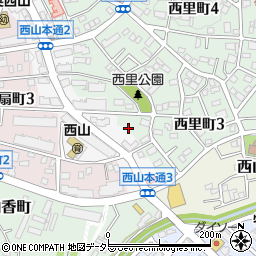 愛知県名古屋市名東区西里町3丁目3周辺の地図