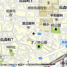愛知県名古屋市中村区烏森町8丁目819周辺の地図