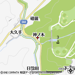 愛知県豊田市中立町神ノ木周辺の地図