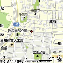 愛知県名古屋市中村区岩塚町郷中42周辺の地図