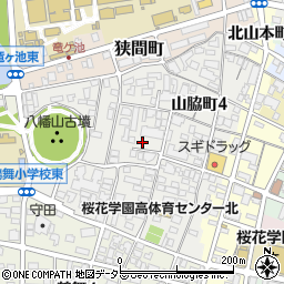 愛知県名古屋市昭和区山脇町周辺の地図