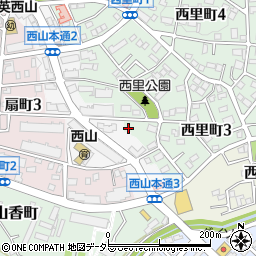 愛知県名古屋市名東区西里町3丁目2周辺の地図