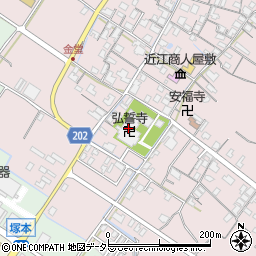 滋賀県東近江市五個荘金堂町615周辺の地図