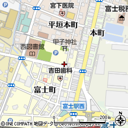 静岡県富士市富士町19-1周辺の地図