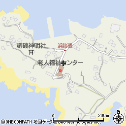 浜諸磯公衆トイレ周辺の地図