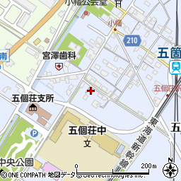 滋賀県東近江市五個荘小幡町650周辺の地図