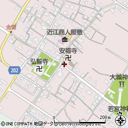 近江商人屋敷前周辺の地図