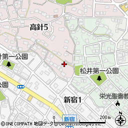 愛知県名古屋市名東区高針5丁目1250周辺の地図