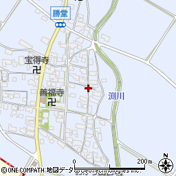 滋賀県東近江市勝堂町周辺の地図