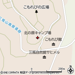 北の原キャンプ場周辺の地図