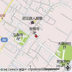 滋賀県東近江市五個荘金堂町490周辺の地図