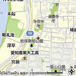 愛知県名古屋市中村区岩塚町郷中29周辺の地図
