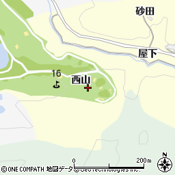 愛知県豊田市栃ノ沢町西山周辺の地図