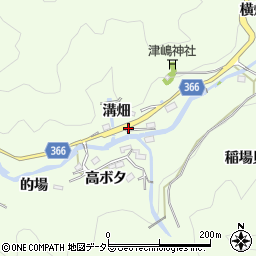 愛知県豊田市二タ宮町（溝畑）周辺の地図