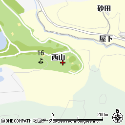 愛知県豊田市栃ノ沢町（西山）周辺の地図