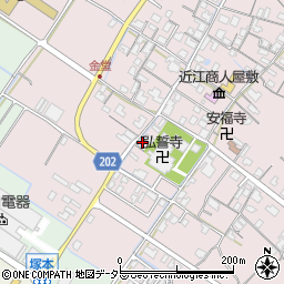 滋賀県東近江市五個荘金堂町610周辺の地図