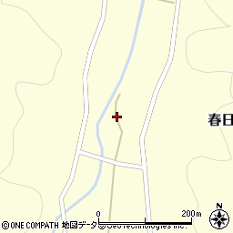 兵庫県丹波市春日町鹿場842周辺の地図