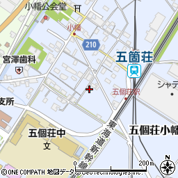滋賀県東近江市五個荘小幡町398周辺の地図