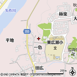 愛知県豊田市東広瀬町（極楽）周辺の地図