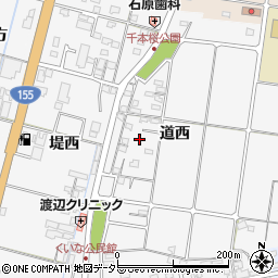愛知県愛西市佐屋町道西137周辺の地図