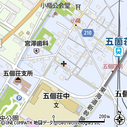 滋賀県東近江市五個荘小幡町643周辺の地図