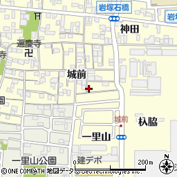 愛知県名古屋市中村区岩塚町城前95-7周辺の地図