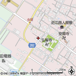 滋賀県東近江市五個荘金堂町919-4周辺の地図
