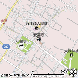 滋賀県東近江市五個荘金堂町489周辺の地図