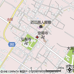 滋賀県東近江市五個荘金堂町617周辺の地図