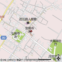 滋賀県東近江市五個荘金堂町484周辺の地図