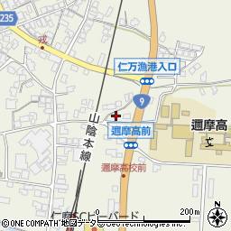 島根県大田市仁摩町仁万（八幡）周辺の地図
