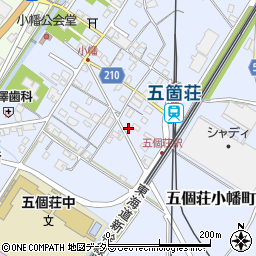 滋賀県東近江市五個荘小幡町435周辺の地図