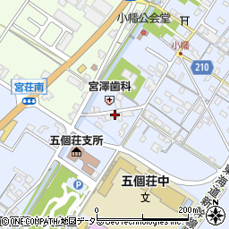 滋賀県東近江市五個荘小幡町657周辺の地図