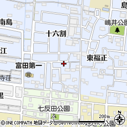 愛知県名古屋市中川区富田町大字千音寺西福正周辺の地図