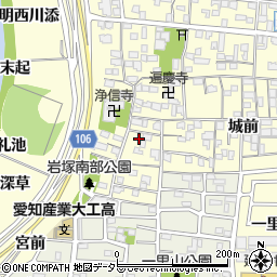 愛知県名古屋市中村区岩塚町郷中49周辺の地図