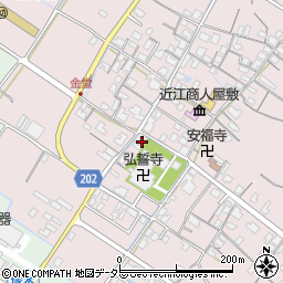 滋賀県東近江市五個荘金堂町612周辺の地図